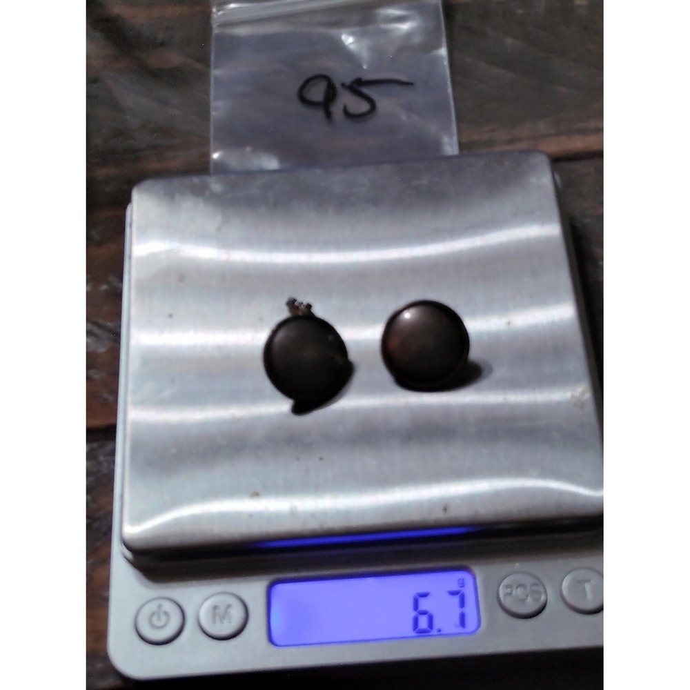 James Avery Vintage Sterling Silver Domed Button Post Stud Earrings Womens 925